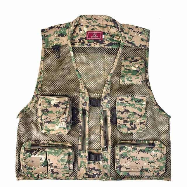 New Multi-pocket Fishing Vest Fishing Suit Vest Light-weight