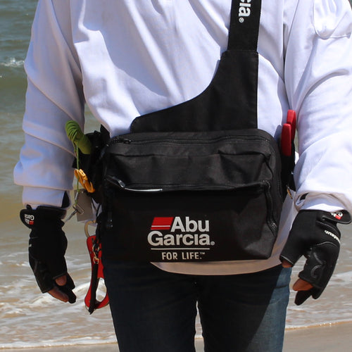HOT ABU GARCIA Black 600D Nylon Multi-pocket Fishing Bag Outdoor Sports Waist Bag Fishing Tackle Box Accessories