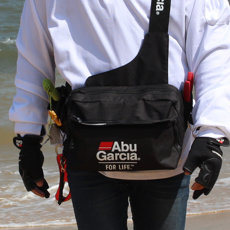 HOT ABU GARCIA Black 600D Nylon Multi-pocket Fishing Bag Outdoor Sports Waist Bag Fishing Tackle Box Accessories