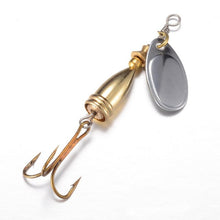 1 pcs Fishing Spoon Hard Bait Mepps Lure Artificial Jig Vissen Tackle Spinner Fishing Lures With Knife-edged Treble Hooks
