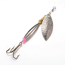 1 pcs Fishing Spoon Hard Bait Mepps Lure Artificial Jig Vissen Tackle Spinner Fishing Lures With Knife-edged Treble Hooks