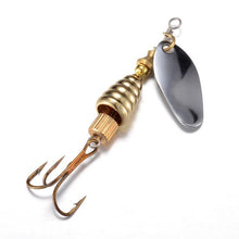 1 pcs Fishing Spoon Hard Bait Mepps Lure Artificial Jig Vissen Tackle Spinner Fishing Lures With Knife-edged Treble Hooks
