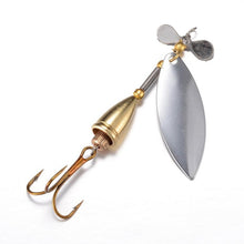 1 pcs Fishing Spoon Hard Bait Mepps Lure Artificial Jig Vissen Tackle Spinner Fishing Lures With Knife-edged Treble Hooks