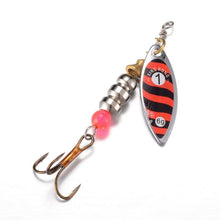 1 pcs Fishing Spoon Hard Bait Mepps Lure Artificial Jig Vissen Tackle Spinner Fishing Lures With Knife-edged Treble Hooks