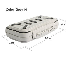 Goture New Design Fishing Tackle Boxes Double Layer 30 Compartments Lure Fishing Box S/M/L Fly Fishing Tackle Boxes Accessories