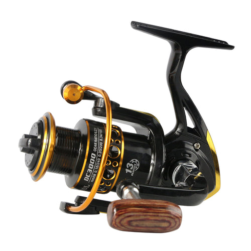 Metal spool wheels spinning reel 5.2:1 13 Ball Bearing fishing reel 1000-7000series carretilhas de pescaria molinete