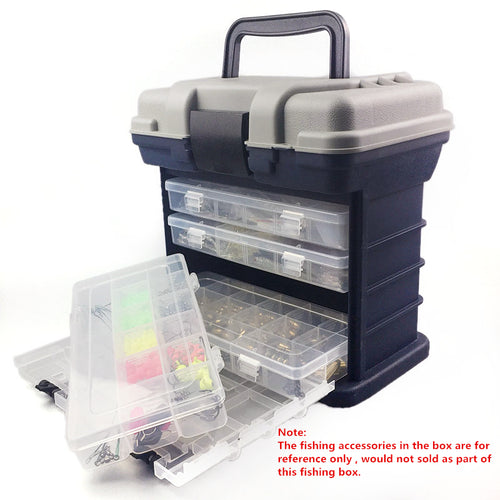 27*17*26cm 5 Layer PP+ABS Big Fishing Tackle Box High Quality Plastic Handle Fishing Box Carp Fishing Tools Fishing Accessories