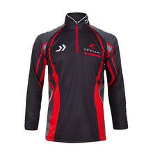 Brand fishing shirt outdoor sportswear Hiking fishing sun protection jersey Fishing Wear tackles Red white sports apparel