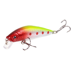 SEAPESCA Minnow Fishing Lure 70mm 8g 3D Eyes Crankbait Wobblers Artificial Plastic Hard Bait peche Fishing Tackle JK9