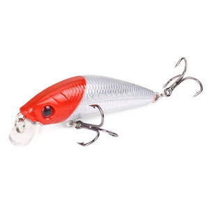 SEAPESCA Minnow Fishing Lure 70mm 8g 3D Eyes Crankbait Wobblers Artificial Plastic Hard Bait peche Fishing Tackle JK9