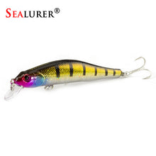 SEALURER Boxed  Fishing lures  Minnow   High Quality Tackle  100mm  11.7g  Wobblers Crankbait  with 6#  Hooks 3D Eyes