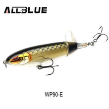 ALLBLUE Whopper Popper 9cm/11cm/13cm Topwater Fishing Lure Artificial Bait Hard Plopper Soft Rotating Tail Fishing Tackle Geer