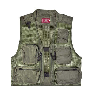 Leo Fishing Vest Multi-pocket Waistcoat Super-breathable Mesh Fish Apparel Outdoor Clothes Lightweight Fishing Clothing