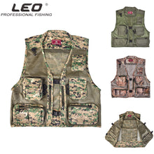 Leo Fishing Vest Multi-pocket Waistcoat Super-breathable Mesh Fish Apparel Outdoor Clothes Lightweight Fishing Clothing