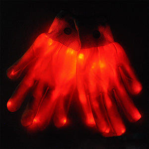 Adults Outdoor Camping Flashlight  LED Light  Fishing  Optical Fiber Luminous Gloves Glowing Riding At Night Magic  Apparel