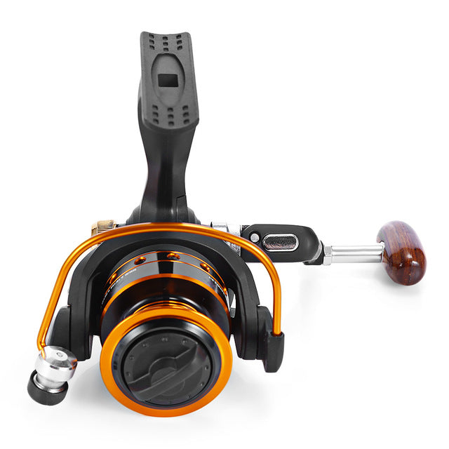YUMOSHI 500-9000Series 5.5:1/5.2:1 Full Metal Spinning Fishing Reel 12+1BB Saltwater Sea Fishing Reel Carp Fishing Spinning Reel