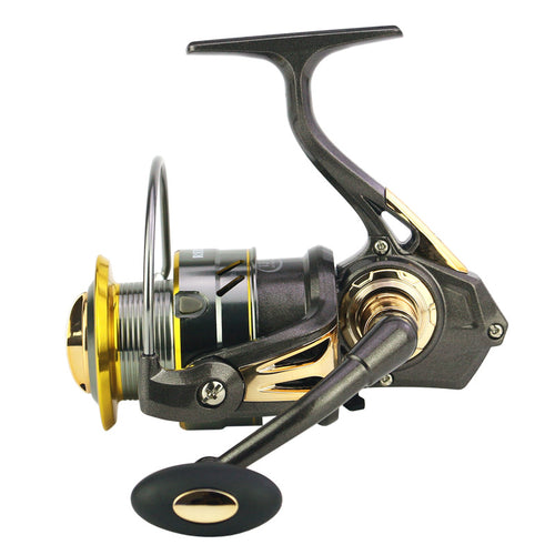 High Speed Ratio 6.3:1 Fishing Reels Light Hollowed Gear Spinning Reel Water Drop Line Proof  Wire Cup Metal Rocker Arm
